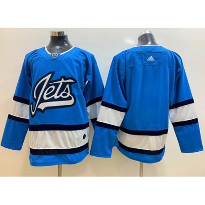 Adidas Winnipeg Jets Blank Blue Alternate Authentic Stitched NHL Jersey