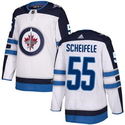Adidas Winnipeg Jets #55 Mark Scheifele White Road Authentic Stitched NHL Jersey