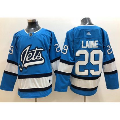 Adidas Winnipeg Jets #29 Patrik Laine Blue Alternate Authentic Stitched NHL Jersey