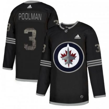 Adidas Winnipeg Jets #3 Tucker Poolman Black Authentic Classic Stitched NHL Jersey