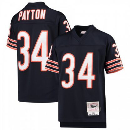 Youth Chicago Chicago Bears #34 Walter Payton Mitchell & Ness Navy 1985 Legacy Retired Player Jersey