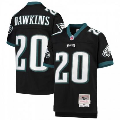 Youth Philadelphia Philadelphia Eagles #20 Brian Dawkins Mitchell & Ness Black 2004 Legacy Retired Player Jersey