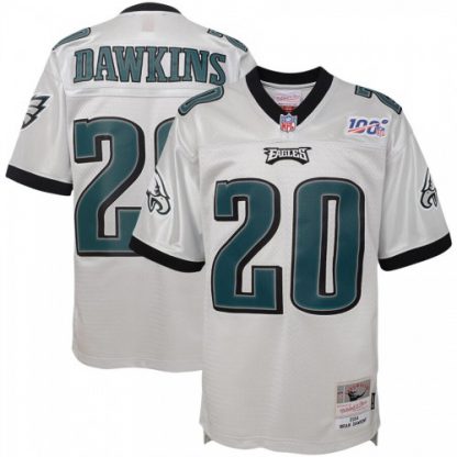 Youth Philadelphia Philadelphia Eagles #20 Brian Dawkins Mitchell & Ness Platinum NFL 100 Retired Player Legacy Jersey