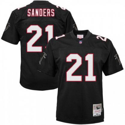 Youth Atlanta Atlanta Falcons #21 Deion Sanders Mitchell & Ness Black 1992 Legacy Retired Player Jersey