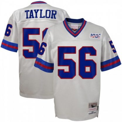 Youth New York New York Giants #56 Lawrence Taylor Mitchell & Ness Platinum NFL 100 Retired Player Legacy Jersey