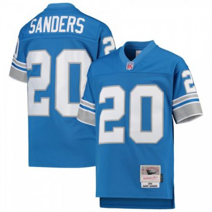 Youth Detroit Detroit Lions #20 Barry Sanders Mitchell & Ness Blue 1996 Legacy Retired Player Jersey
