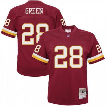 Youth Washington Washington Commanders #28 Darrell Green Mitchell & Ness Burgundy 1991 Legacy Retired Player Jersey