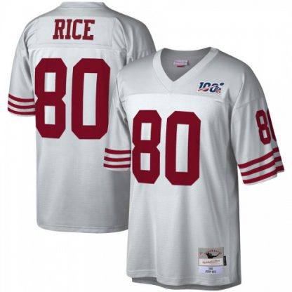 San Francisco San Francisco 49ers #80 Jerry Rice Mitchell & Ness NFL 100 Retired Player Platinum Jersey
