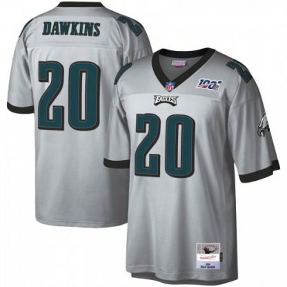 Philadelphia Philadelphia Eagles #20 Brian Dawkins Mitchell & Ness NFL 100 Retired Player Platinum Jersey