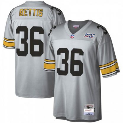 Pittsburgh Pittsburgh Steelers #36 Jerome Bettis Mitchell & Ness NFL 100 Retired Player Platinum Jersey