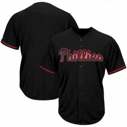 Philadelphia Philadelphia Phillies Majestic Big & Tall Pop Fashion Jersey Black