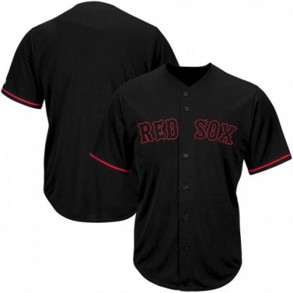 Boston Boston Red Sox Majestic Big & Tall Pop Fashion V-Neck Jersey Black
