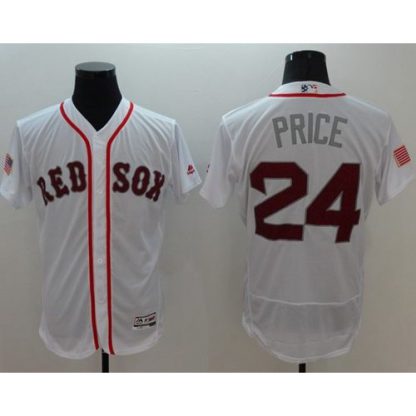 Boston Red Sox #24 David Price White Fashion Stars & Stripes Flexbase Authentic Stitched MLB Jersey