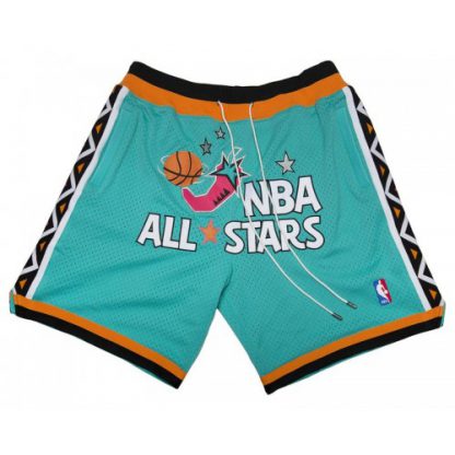 1996 All-Stars East Shorts (Teal) JUST DON By Mitchell & Ness
