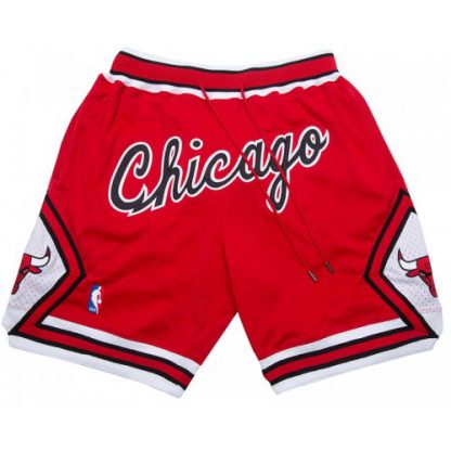 Chicago Chicago Bulls Shorts (Red) JUST DON By Mitchell & Ness