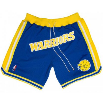 Golden State Golden State Warriors Shorts (V2) JUST DON By Mitchell & Ness (1)