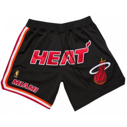 Miami Miami Heat Shorts (Black) JUST DON By Mitchell & Ness