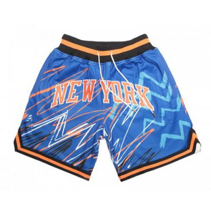 New York New York Knicks Sublimated Shorts (Royal) JUST DON By Mitchell & Ness