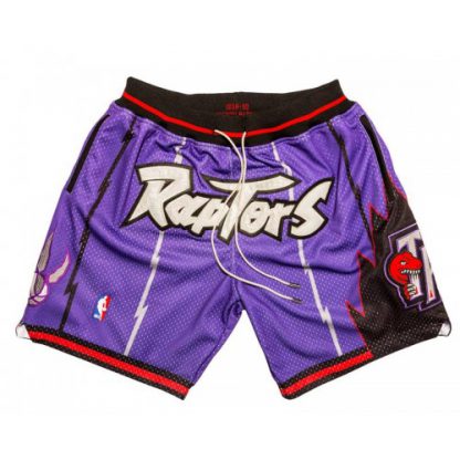 Toronto Toronto Raptors Shorts (Purple) JUST DON By Mitchell & Ness