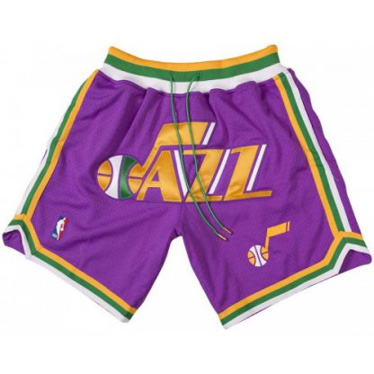 Utah Utah Jazz Shorts (Purple) JUST DON By Mitchell & Ness