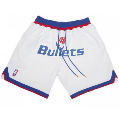 Washington Bullets (White) JUST DON By Mitchell & Ness