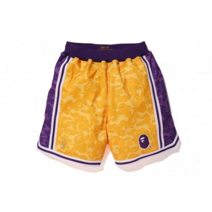 A BATHING APE x MITCHELL & NESS Los Angeles Los Angeles Lakers NBA Shorts