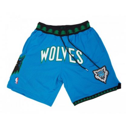 Minnesota Minnesota Timberwolves Shorts (Blue) JUST DON By Mitchell & Ness