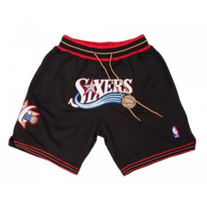 Philadelphia Philadelphia 76ers Shorts (Black) JUST DON By Mitchell & Ness