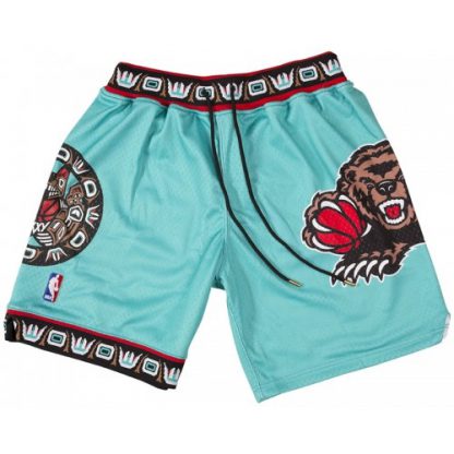 Vancouver Grizzles Shorts (Teal) JUST DON By Mitchell & Ness
