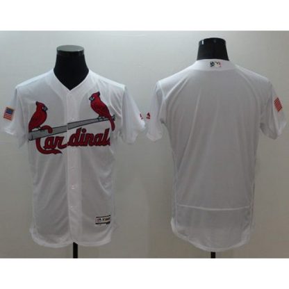 St.Louis Cardinals Blank White Fashion Stars & Stripes Flexbase Authentic Stitched MLB Jersey